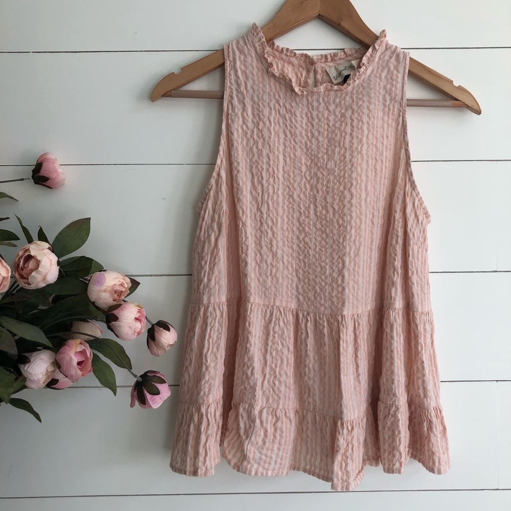 Soft pink pelpum top | size S